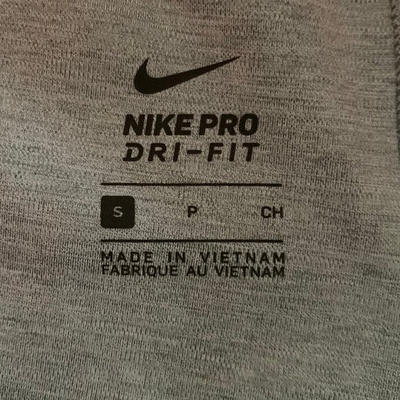 EUC Nike Pro 3 inch Training Shorts, Size Small, Grey/Orange - Picture 4 of 9